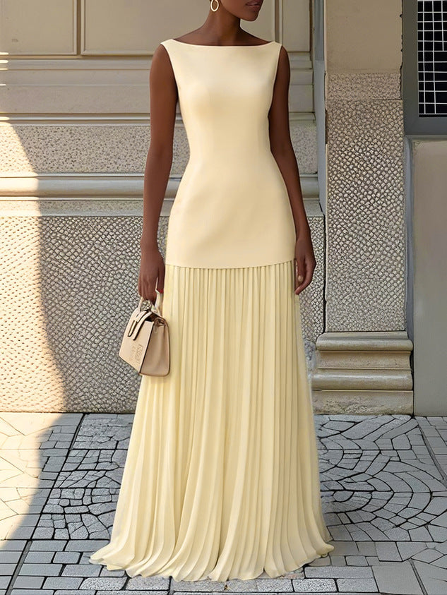 Amira | Pleated Maxi Dress