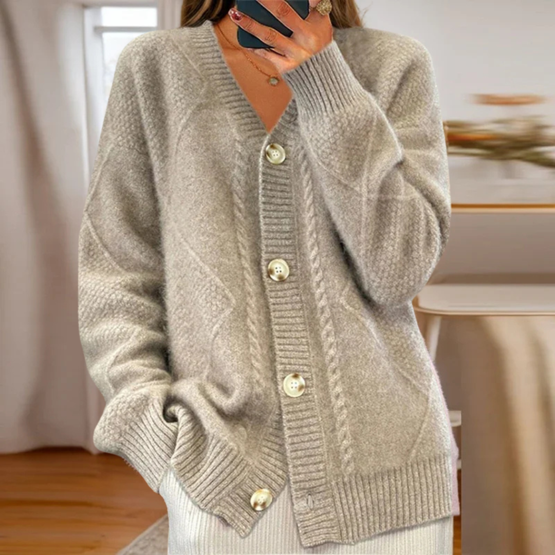 Louise | Cable-Knit Cardigan