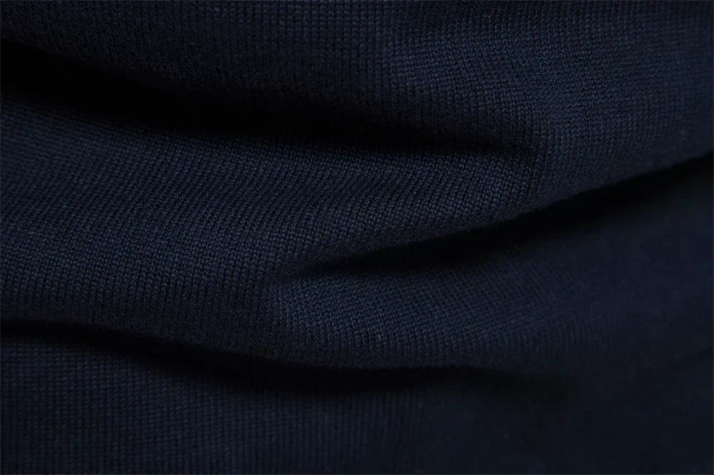 Men’s Striped Quarter-Zip Jumper with Modern Slim Fit Design