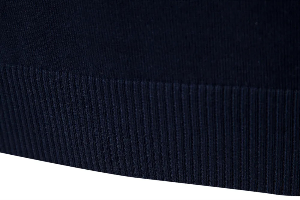 Men’s Striped Quarter-Zip Jumper with Modern Slim Fit Design