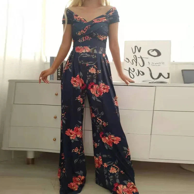 Cathy | Off-Shoulder Wide-Leg Jumpsuit