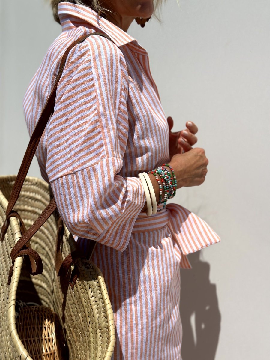 Striped Shirt Dress for Women